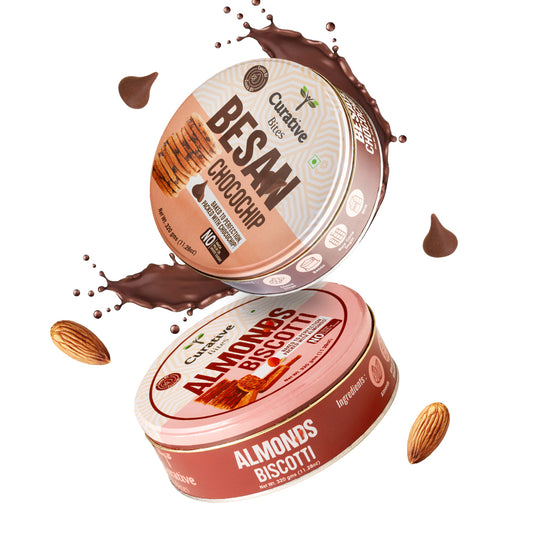 Almond Biscotti & Besan Chocochip