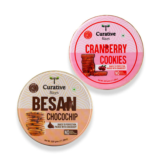 Besan ChocoChip & Cranberry Cookies