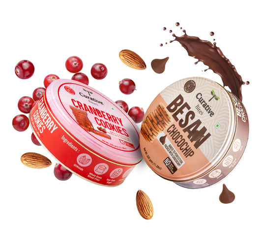 Besan ChocoChip & Cranberry Cookies